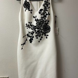 White and Black Calvin Klein dress